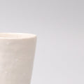 Premium 200ml Ostrich White Tapered Ceramic Tumbler Dishwasher Microwave Safe