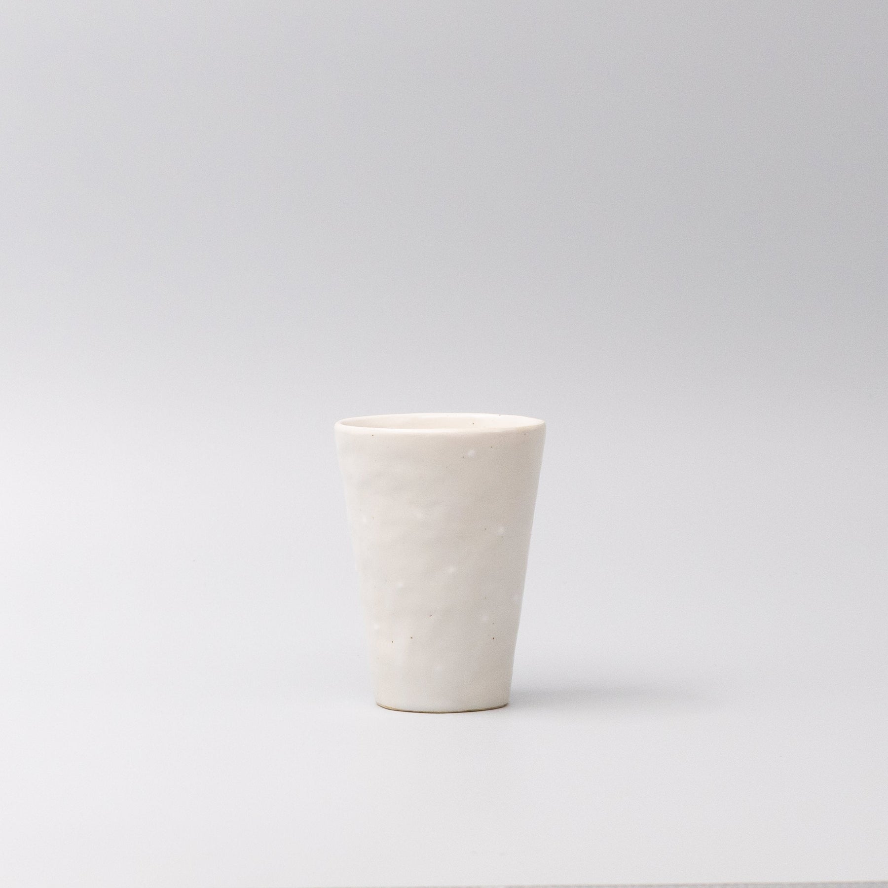 Premium 200ml Ostrich White Tapered Ceramic Tumbler Dishwasher Microwave Safe