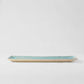 Premium 50cm Crazed Blue Glaze Rectangular Ceramic Platter Dishwasher Microwave Safe
