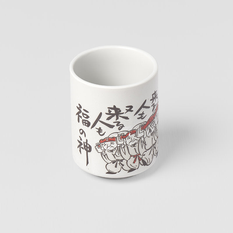 Premium Sushi Mug – White Hotei Design 250ml