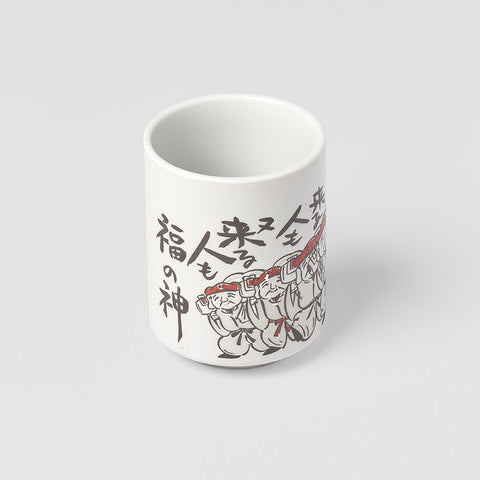 Premium Sushi Mug – White Hotei Design 250ml