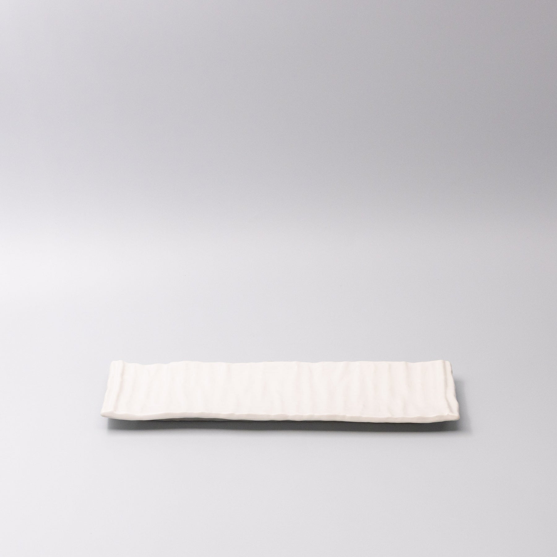 Premium 33cm White Glaze Ceramic Sashimi Plate Dishwasher Microwave Safe