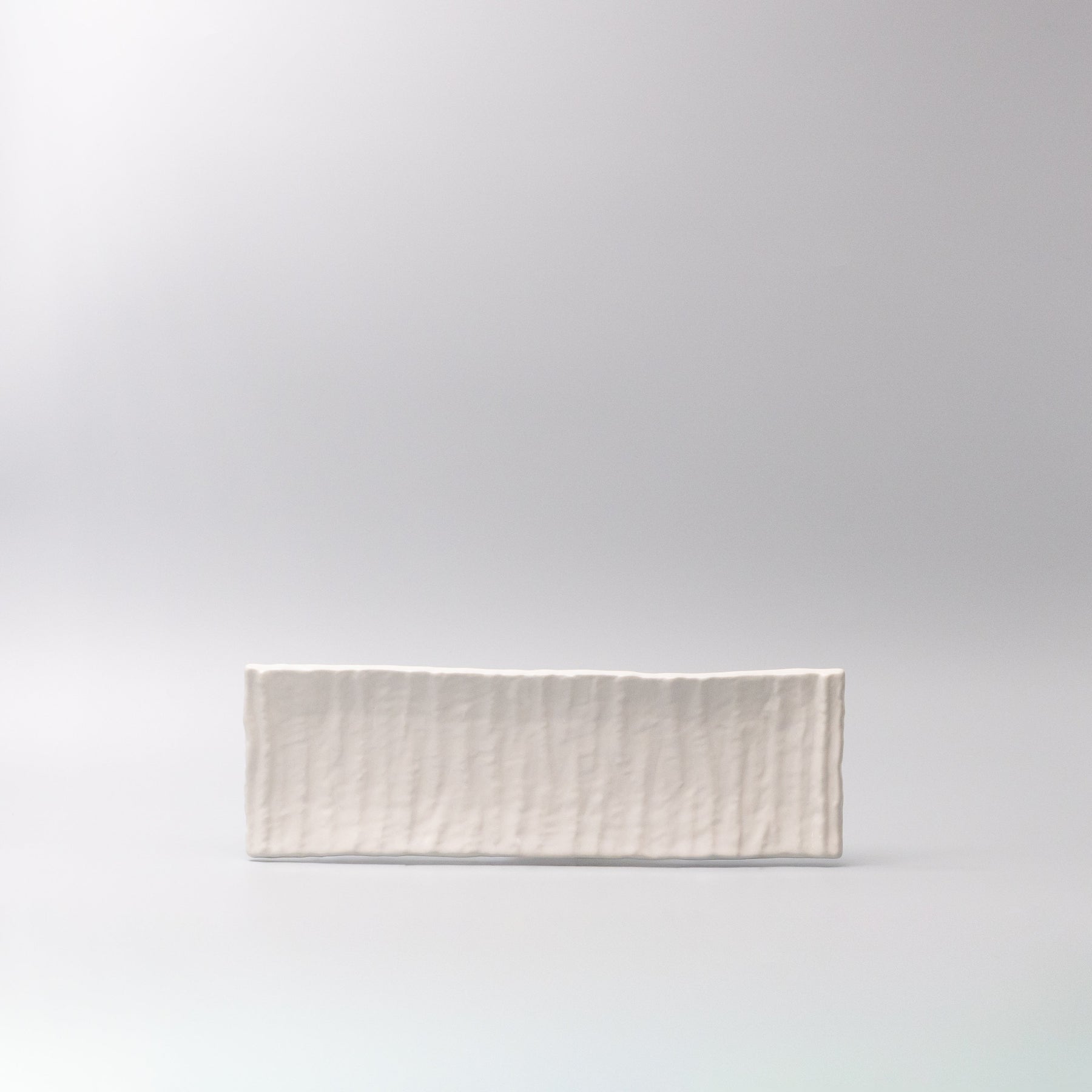 Premium 33cm White Glaze Ceramic Sashimi Plate Dishwasher Microwave Safe
