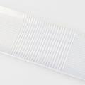 Premium 33cm Line Design White Glaze Ceramic Sashimi Plate Dishwasher Microwave Safe
