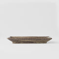 Premium Sushi Plate with Light Brown Glaze - 21cm