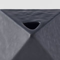 Premium Triangular Vase – Matte Black Glaze 130ml