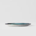 Premium 22cm Sky Blue Glaze Oval Ceramic Plate Dishwasher Safe