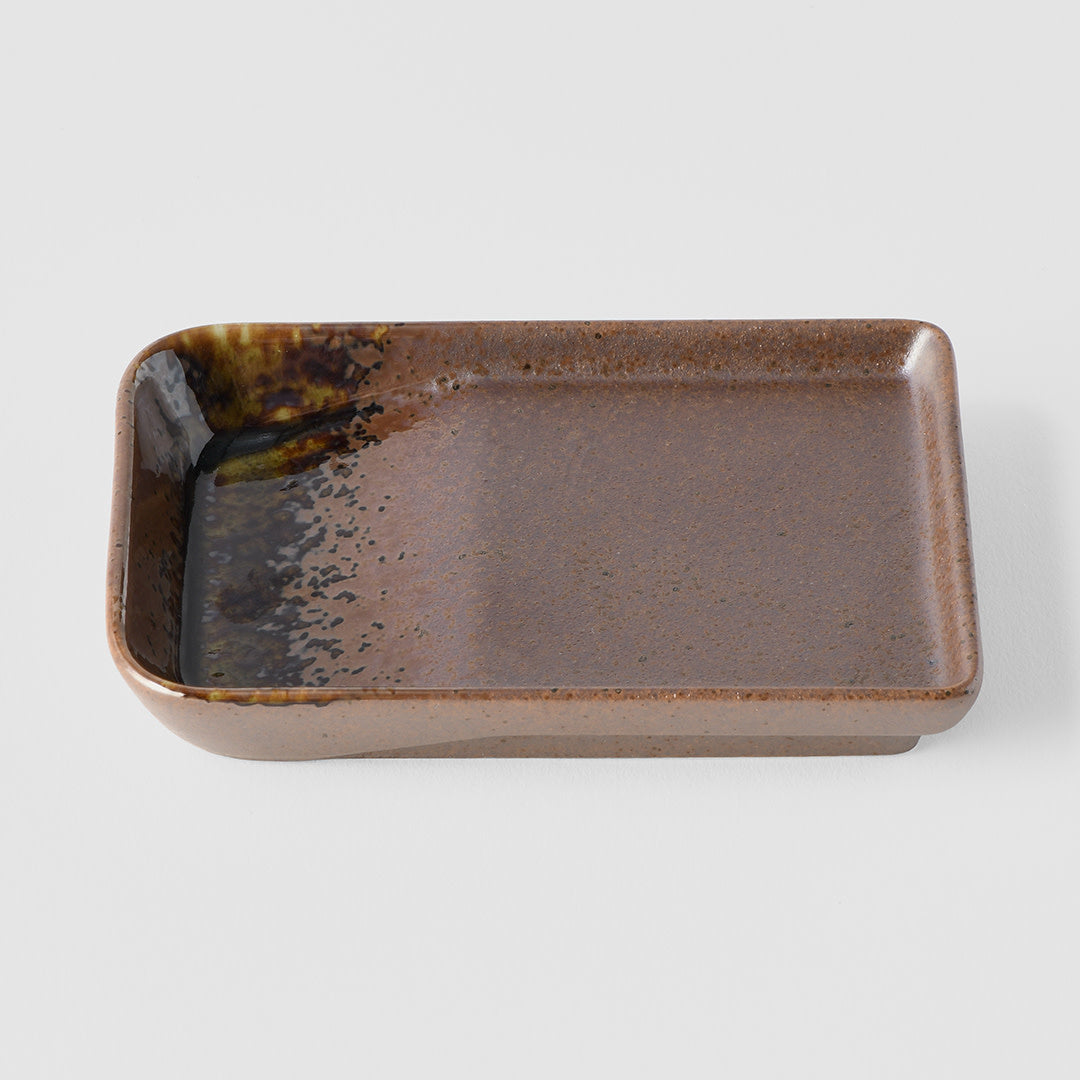 Premium 13cm Shigaraki Brown Glaze Ceramic Sauce Dish 30ml Dishwasher Microwave Safe