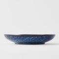 Premium 23cm Kanso Indigo Blue Glaze Organic Ceramic Dinner Plate Dishwasher Microwave Safe