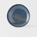 Premium 23cm Kanso Indigo Blue Glaze Organic Ceramic Dinner Plate Dishwasher Microwave Safe