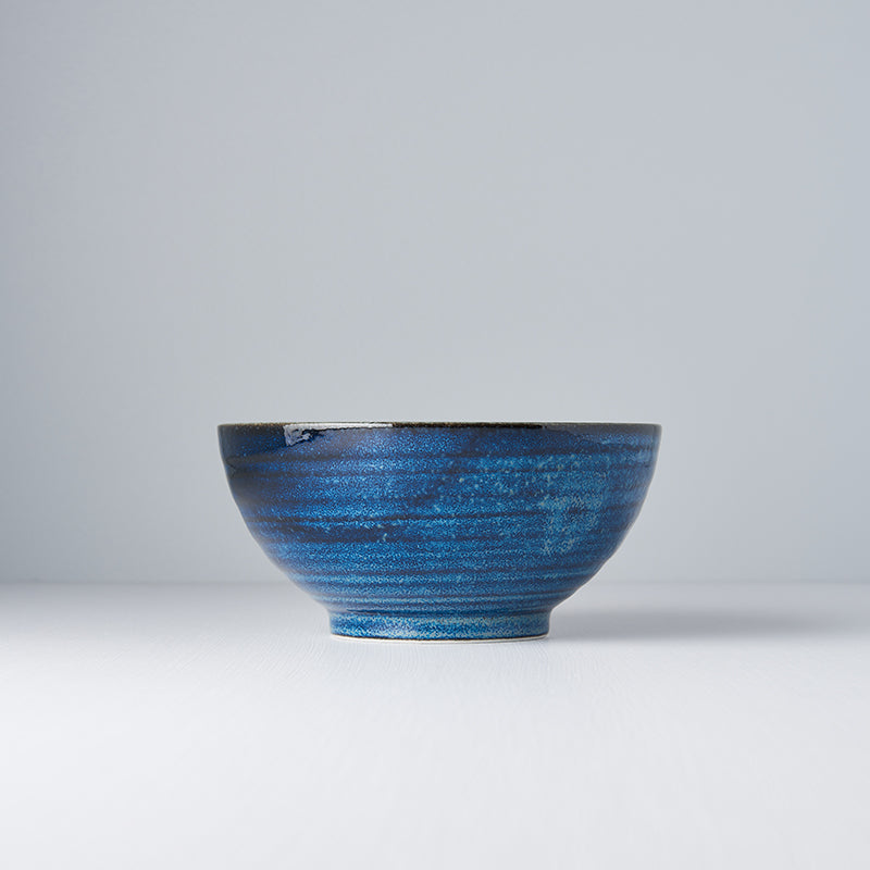 Premium Udon Bowl – Kanso Indigo Blue Glaze 19cm, 800ml