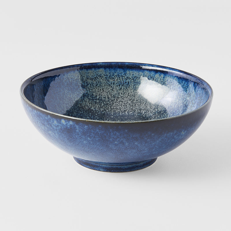 Premium Ramen Bowl – Kanso Indigo Blue Glaze 21.5cm, 1100ml