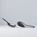 Premium Small Ceramic Spoon – Kanso Matt Black 15cm