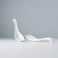 Kanso Soft White Glaze Ceramic Spoon 17.5cm Japanese Tableware Dishwasher Microwave Safe