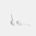 Kanso Soft White Glaze Ceramic Spoon 15cm Japanese Tableware Dishwasher Microwave Safe