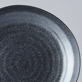 Premium 23cm Kanso Matt Black Organic Ceramic Dinner Plate Dishwasher Microwave Safe