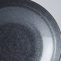 Premium 21cm Kanso Matte Black Organic Ceramic Pasta Bowl 600ml Dishwasher Microwave Safe