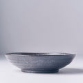 Premium 21cm Kanso Matte Black Organic Ceramic Pasta Bowl 600ml Dishwasher Microwave Safe