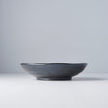 Premium 21cm Kanso Matte Black Organic Ceramic Pasta Bowl 600ml Dishwasher Microwave Safe