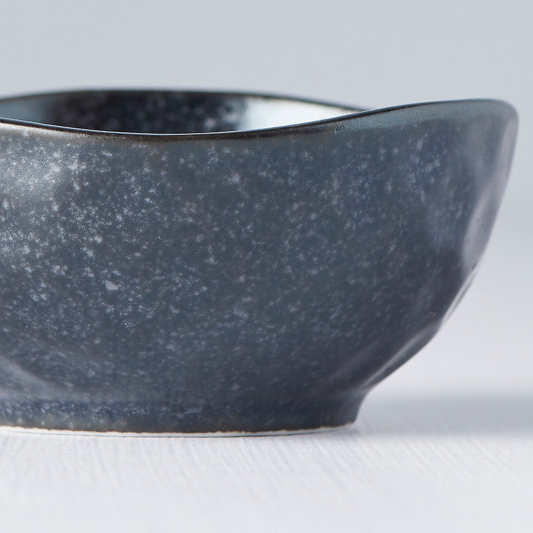 Premium 9cm Kanso Matt Black Organic Ceramic Sauce Dish 100ml