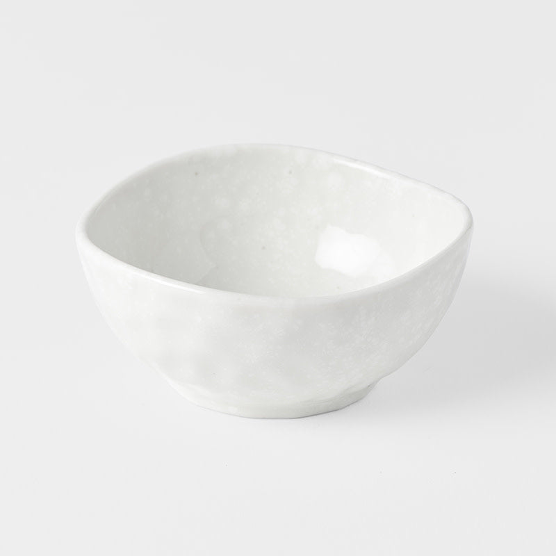 Premium 9cm Kanso Soft White Glaze Organic Ceramic Sauce Dish 100ml
