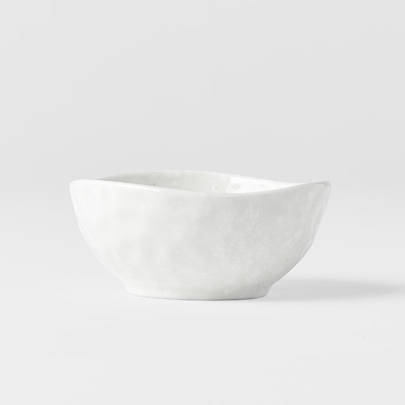 Premium 9cm Kanso Soft White Glaze Organic Ceramic Sauce Dish 100ml