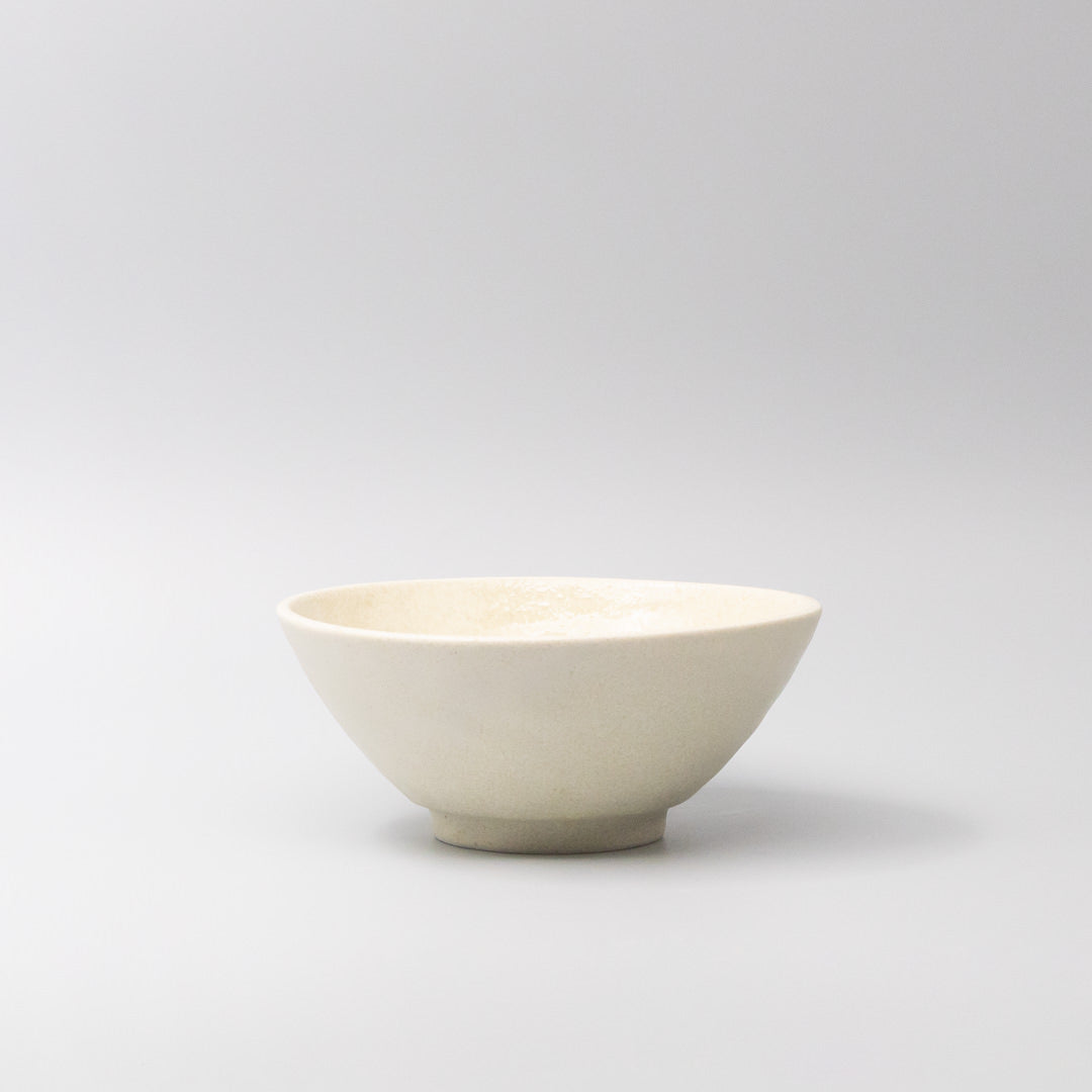 Buttermilk Glaze 19cm Udon Bowl White Japanese Noodle Bowl