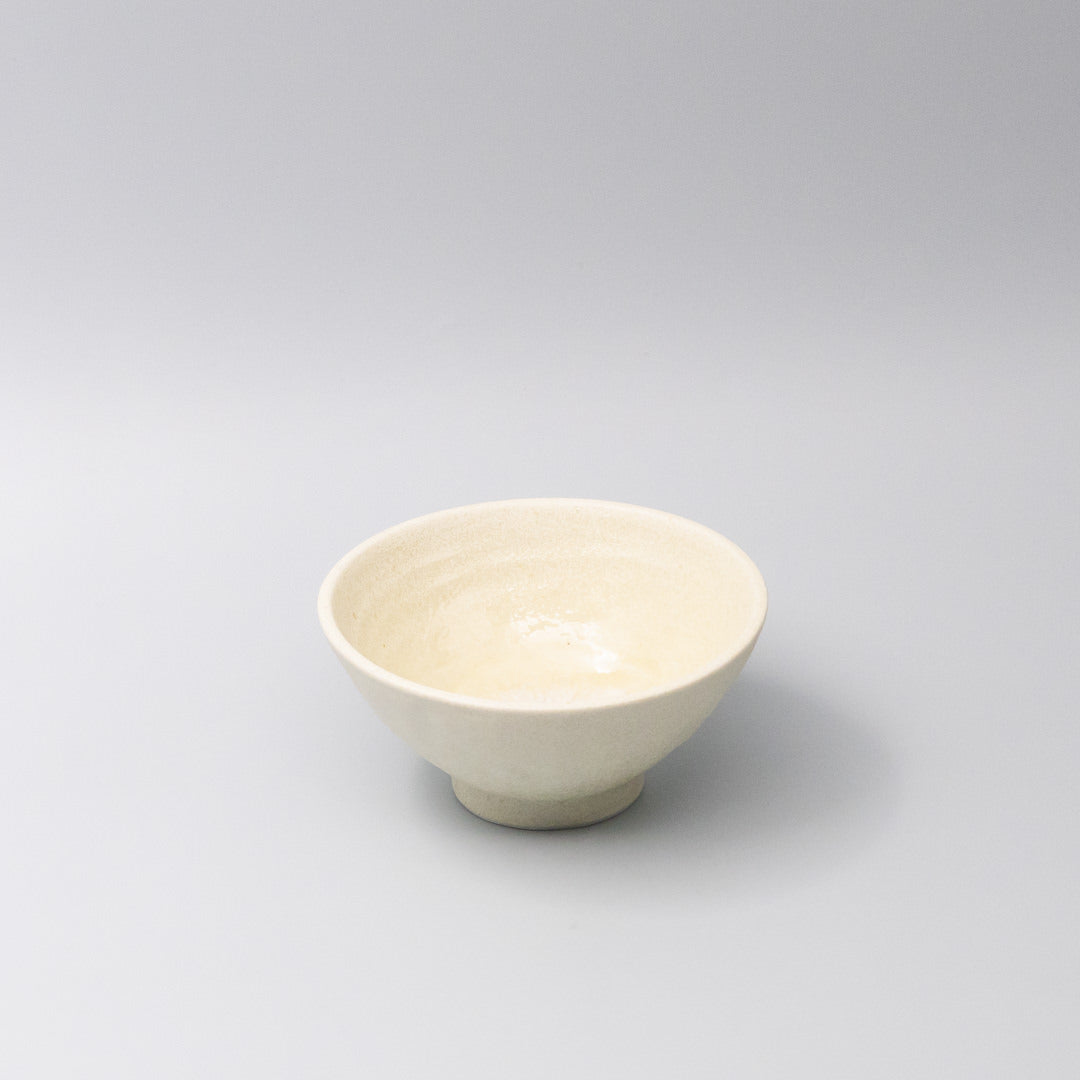 Premium Medium Bowl – White Buttermilk Glaze 15.5cm