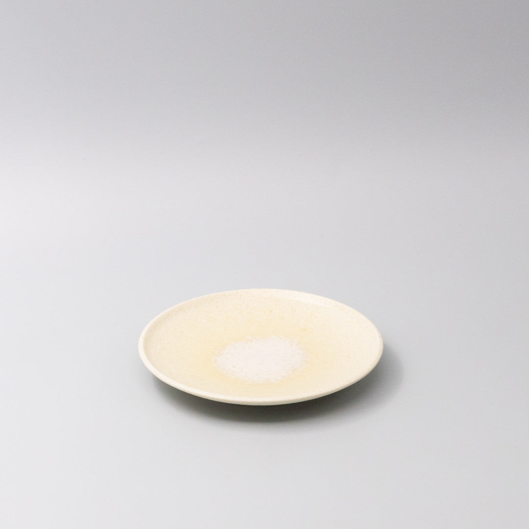 Premium Tapas Plate – White Buttermilk Glaze 17cm