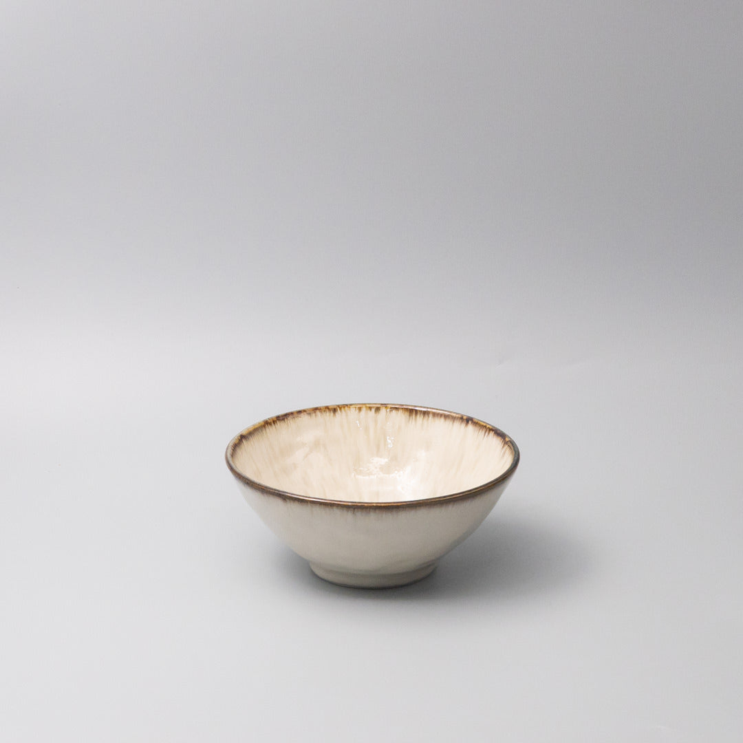 Ivory Pearl Glaze 19cm Udon Bowl 800ml Japanese Tableware