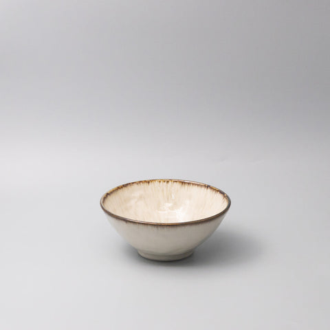 Ivory Pearl Glaze 19cm Udon Bowl 800ml Japanese Tableware
