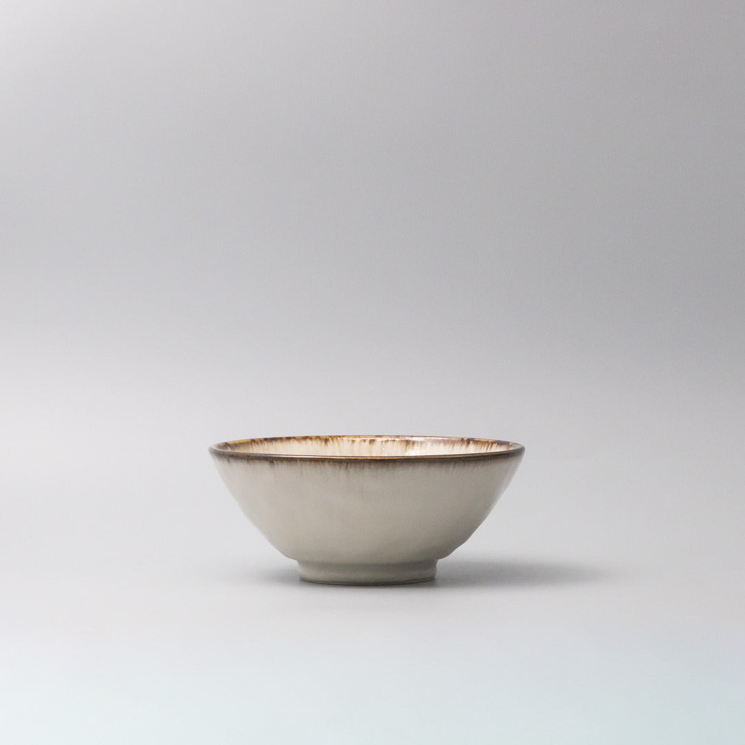 Ivory Pearl Glaze 19cm Udon Bowl 800ml Japanese Tableware