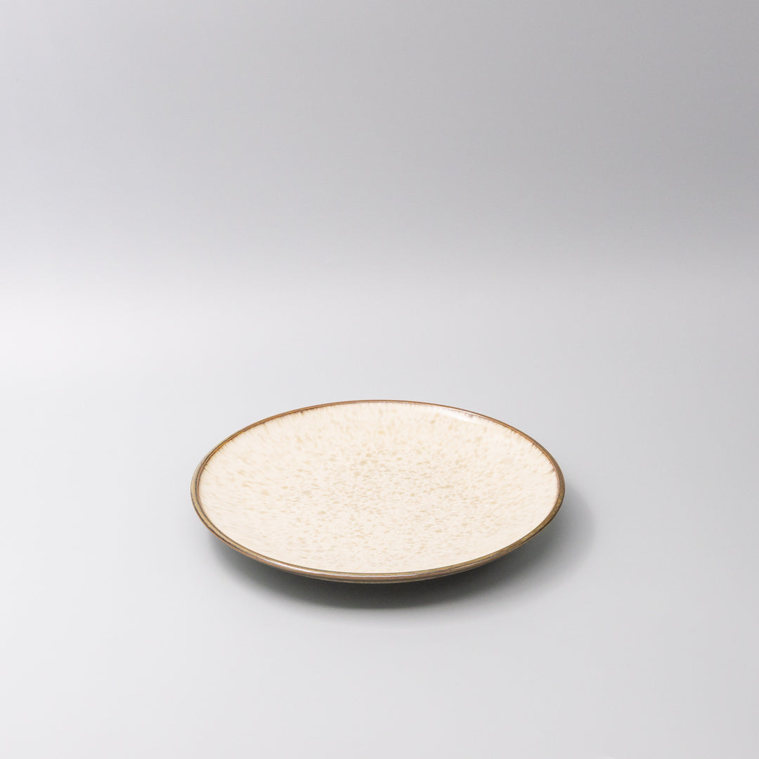 Premium 26cm Ivory Pearl Glaze Ceramic Dinner Plate Dishwasher Microwave Safe