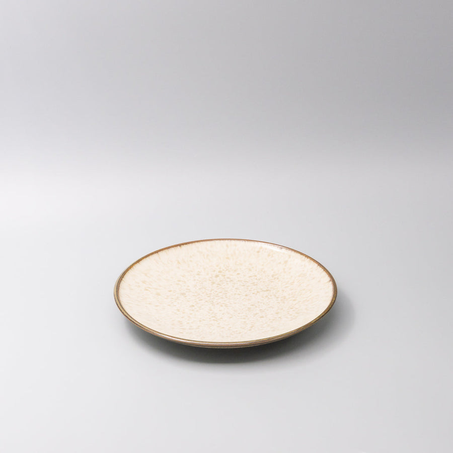 Premium 26cm Ivory Pearl Glaze Ceramic Dinner Plate Dishwasher Microwave Safe