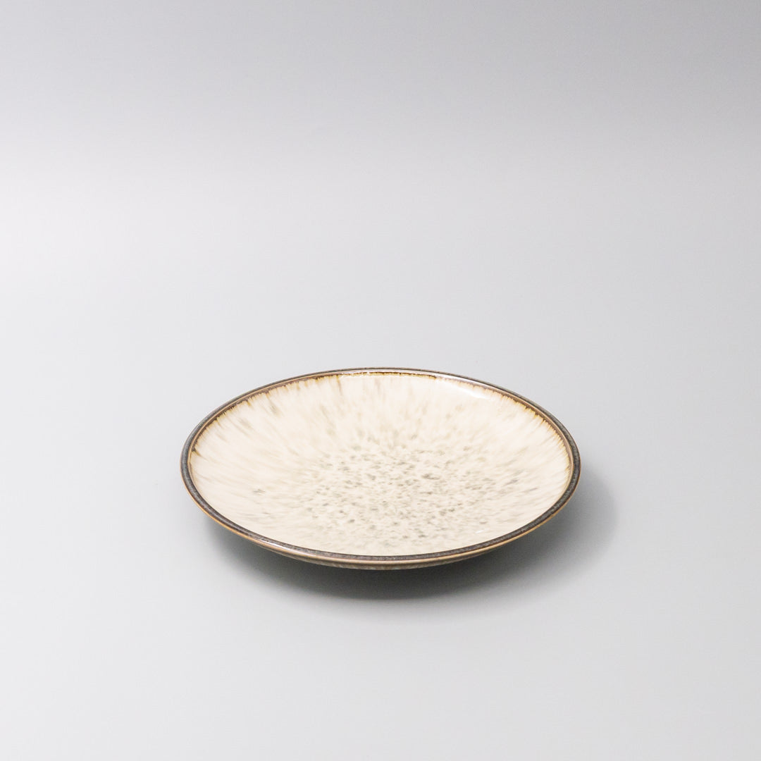 Premium 19cm Ivory Pearl Glaze Ceramic Side Plate Dishwasher Microwave Safe