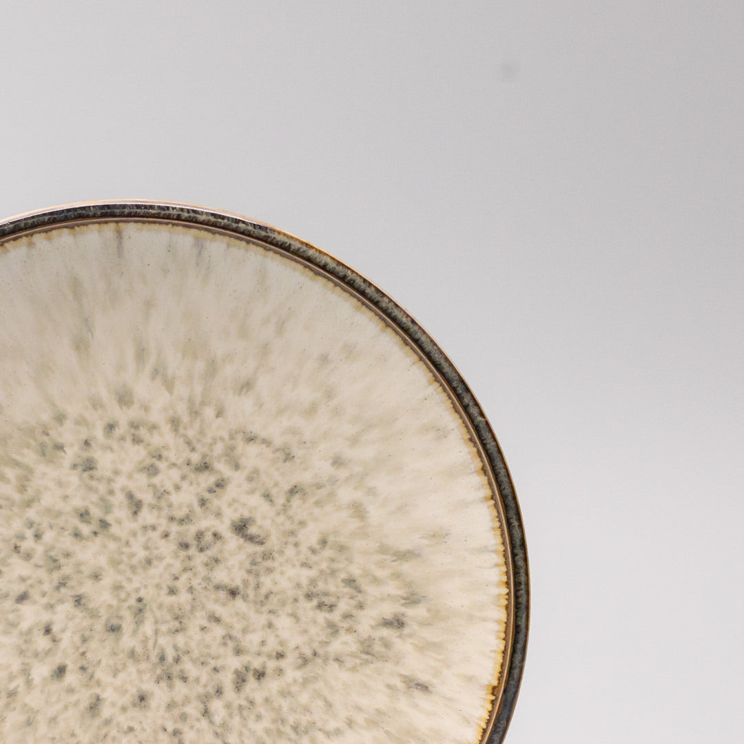 Premium 19cm Ivory Pearl Glaze Ceramic Side Plate Dishwasher Microwave Safe