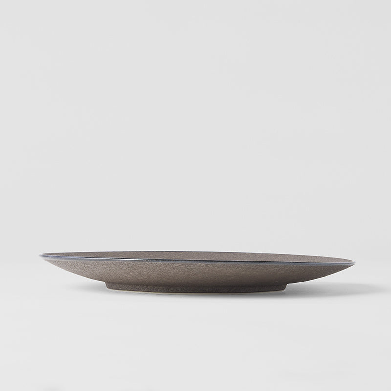 Premium 28.5cm Earth Glaze Grey Ceramic Dinner Plate Dishwasher Microwave Safe