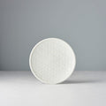 Premium 17cm White Star Glaze Ceramic Tapas Plate Dishwasher Microwave Safe