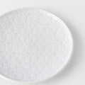 Premium 17cm White Star Glaze Ceramic Tapas Plate Dishwasher Microwave Safe