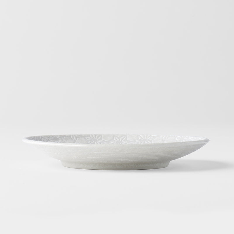 Premium 17cm White Star Glaze Ceramic Tapas Plate Dishwasher Microwave Safe