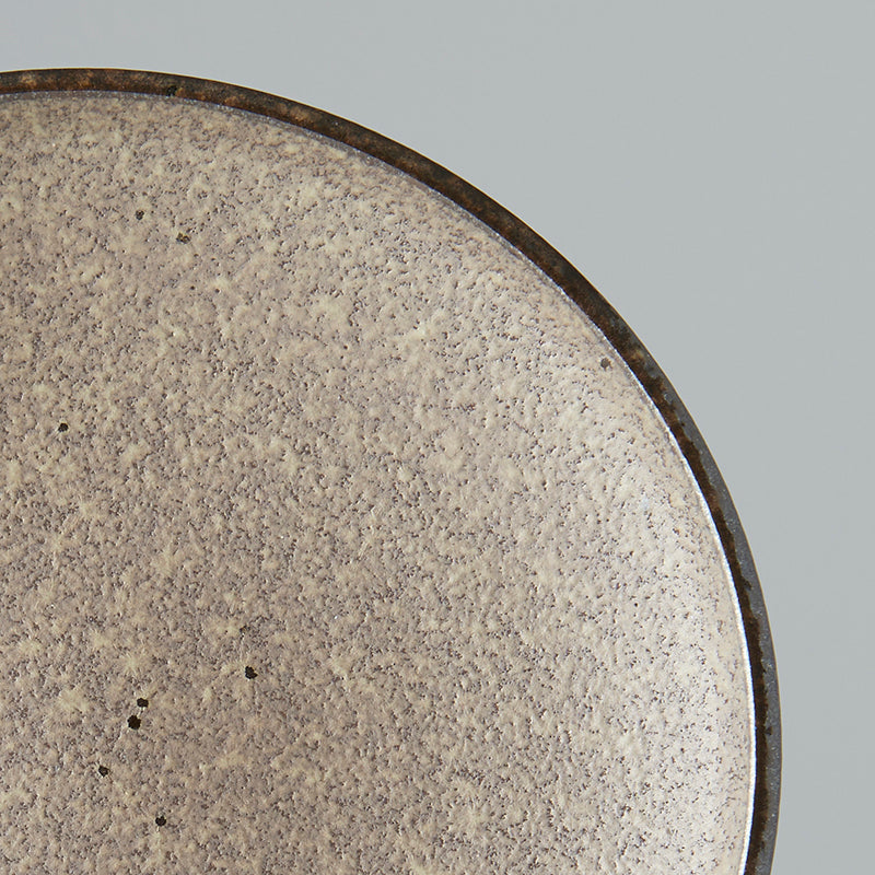 Premium Tapas Plate – Brown Earth Glaze 17cm