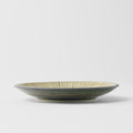 Premium Tapas Plate – Green Converging Line Glaze 17cm