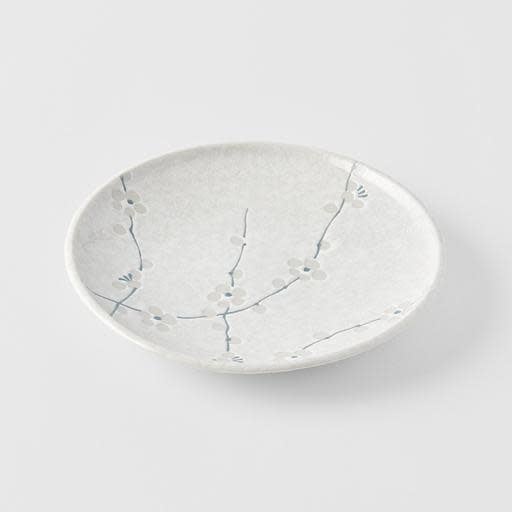 Premium 17cm White Blossom Glaze Ceramic Tapas Plate Dishwasher Microwave Safe