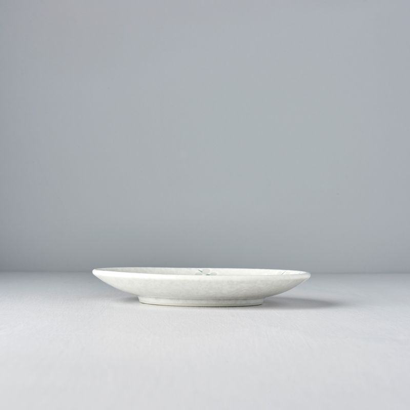 Premium 17cm White Blossom Glaze Ceramic Tapas Plate Dishwasher Microwave Safe