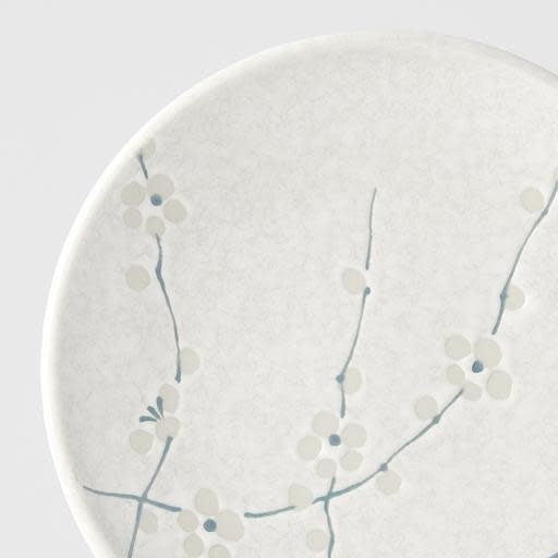 Premium 17cm White Blossom Glaze Ceramic Tapas Plate Dishwasher Microwave Safe