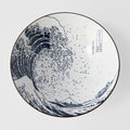 Premium Hokusai Great Wave Ramen Bowl - Blue, 24.5cm