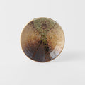 Premium Tapas Plate – Brown Wabi Sabi Glaze 17cm