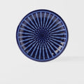 Premium 26cm Cobalt Rays Glaze Ceramic Dinner Plate Dishwasher Microwave Safe