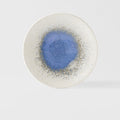 Premium 25.5cm Bright Blue Puddle Glaze Ceramic Dinner Plate Dishwasher Microwave Safe
