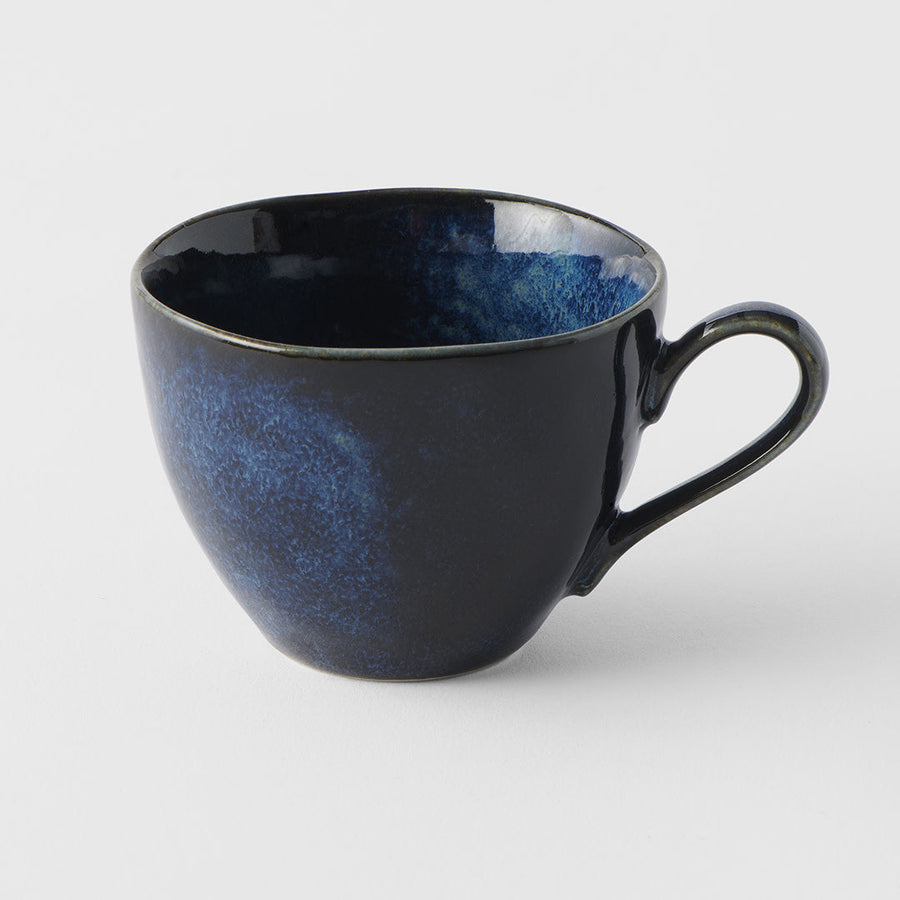 Premium 160ml Kanso Indigo Blue Glaze Ceramic Cup Dishwasher Microwave Safe
